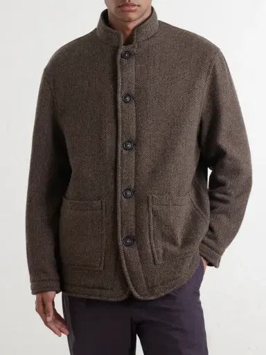 Massimo Alba Chevrolet Reversible Herringbone Wool-Blend Jacket - Men | Thumbnail 3 Massimo Alba Chevrolet Reversible Herringbone Wool-Blend Jacket - Men | Thumbnail 3