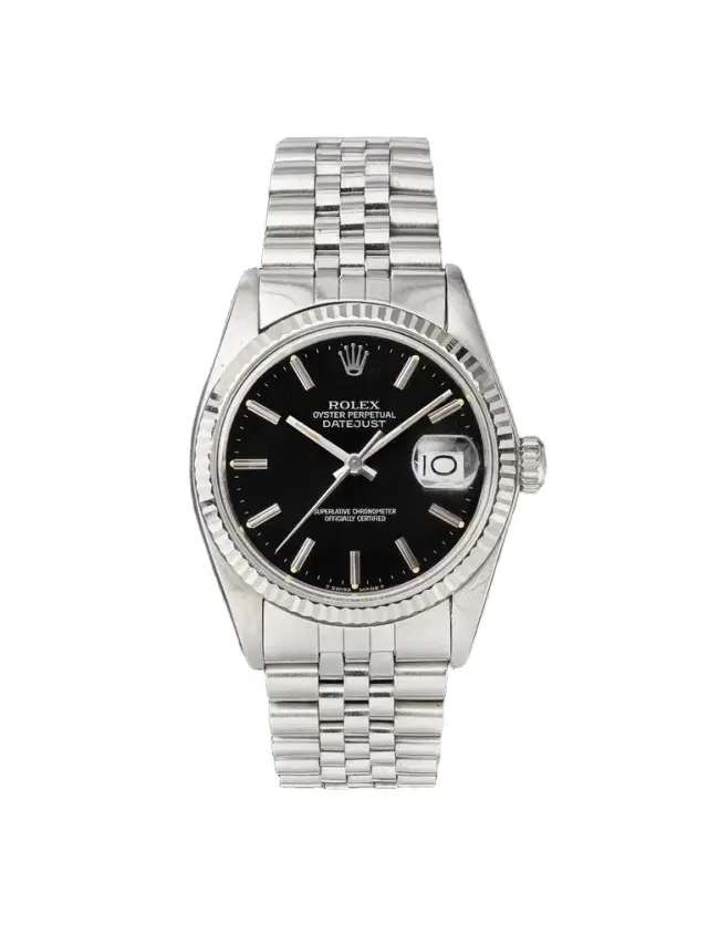 Wind Vintage Rolex Vintage 1985 Datejust Automatic 36mm Stainless Steel Watch, ref. 16014 (Fits up to 7.5' wrist) - Men