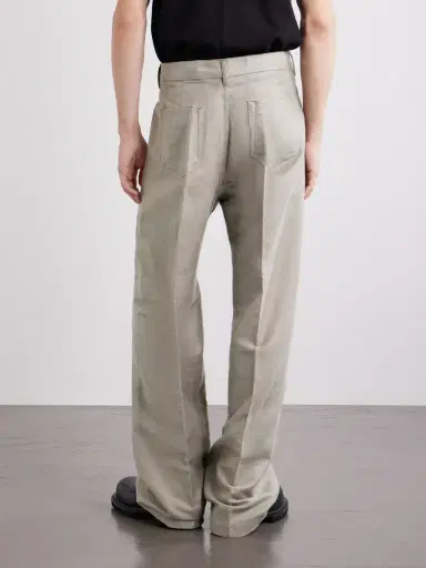 Rick Owens Geth Straight-Leg Ramie and Cotton-Blend Gabardine Trousers - Men | Thumbnail 4 Rick Owens Geth Straight-Leg Ramie and Cotton-Blend Gabardine Trousers - Men | Thumbnail 4
