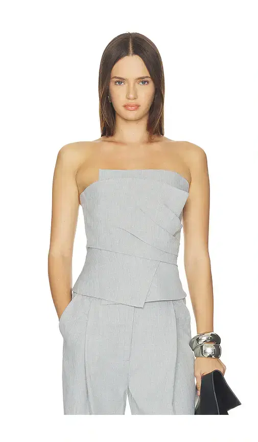 The Sei Wrap Bustier Top