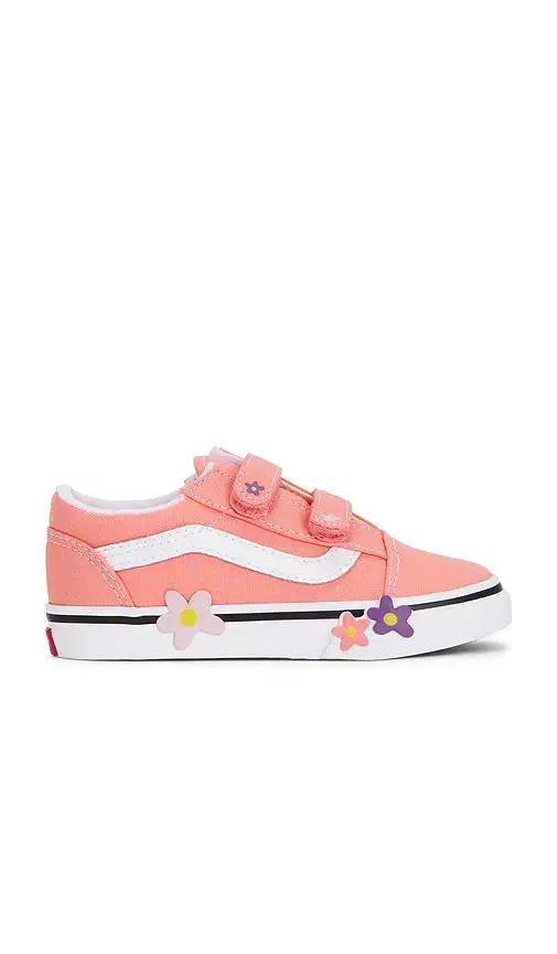 Vans Toddlers Old Skool V Flower Sneaker