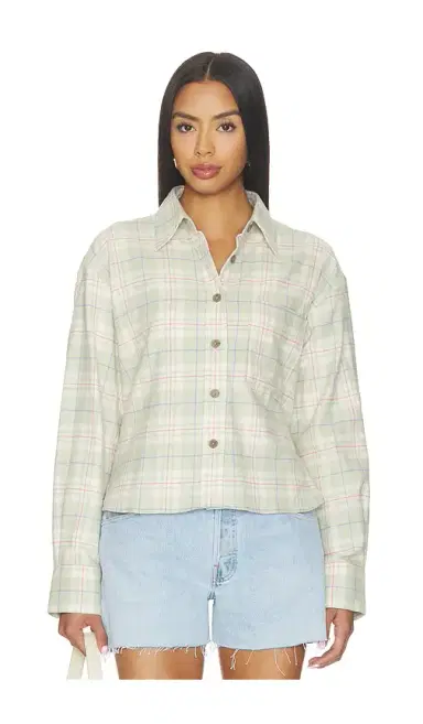 Closed Cropped Oversized Shirt | Thumbnail 2