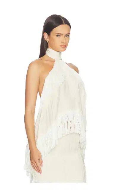 Yellow The Label Jones Fringe Top | Thumbnail 2 Yellow The Label Jones Fringe Top | Thumbnail 2