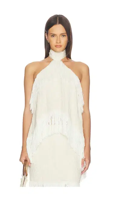 Yellow The Label Jones Fringe Top | Thumbnail 1 Yellow The Label Jones Fringe Top | Thumbnail 1