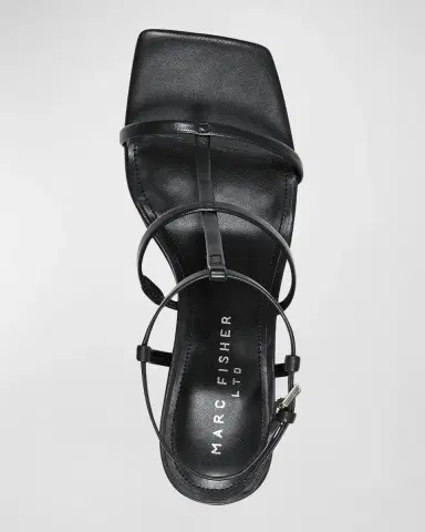 Marc Fisher LTD Dennie Leather T-Strap Slingback Sandals | Thumbnail 4 Marc Fisher LTD Dennie Leather T-Strap Slingback Sandals | Thumbnail 4
