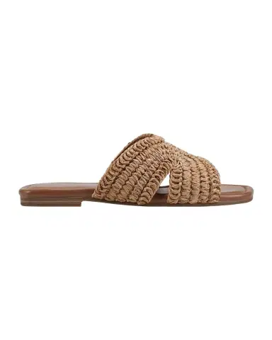 Marc Fisher LTD Narda Woven Raffia Flat Slide Sandals | Thumbnail 1