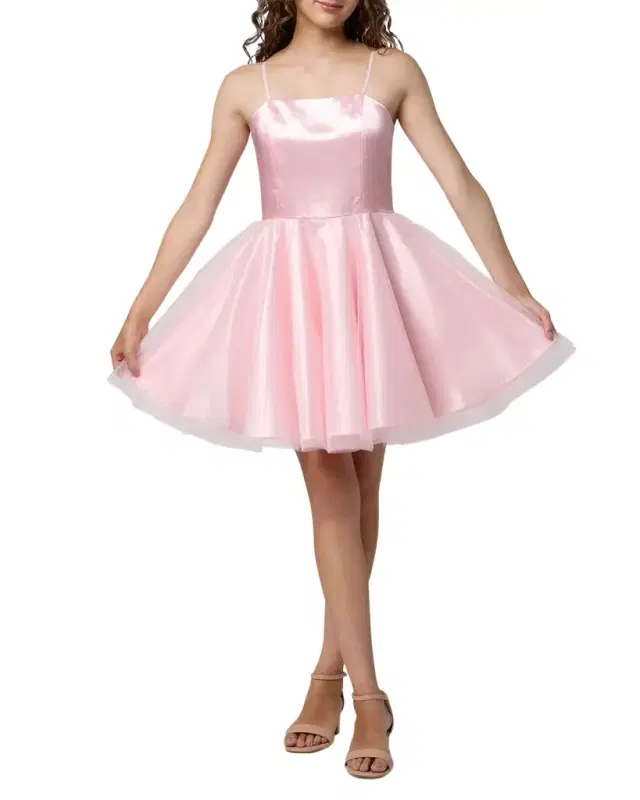 Un Deux Trois Girl's Satin & Tulle Party Dress, Size 7-