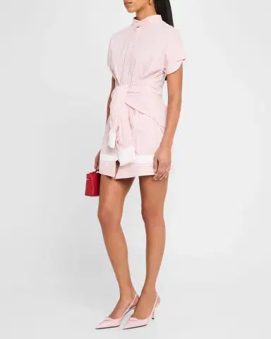 Wynn Hamlyn Upside Down Shirt Short-Sleeve Mini Dress | Thumbnail 2 Wynn Hamlyn Upside Down Shirt Short-Sleeve Mini Dress | Thumbnail 2