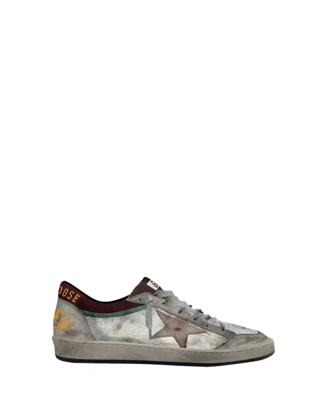 Golden Goose Men's Ballstar Double Leather Low-Top Sneakers