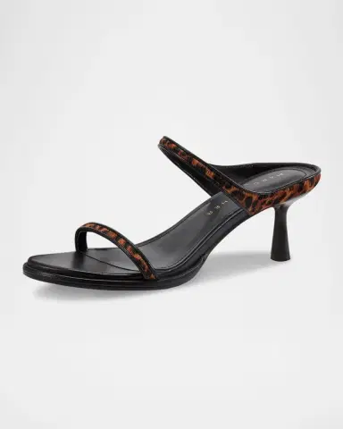 Marc Fisher LTD Alonde Leopard Calf Hair Sandals | Thumbnail 3