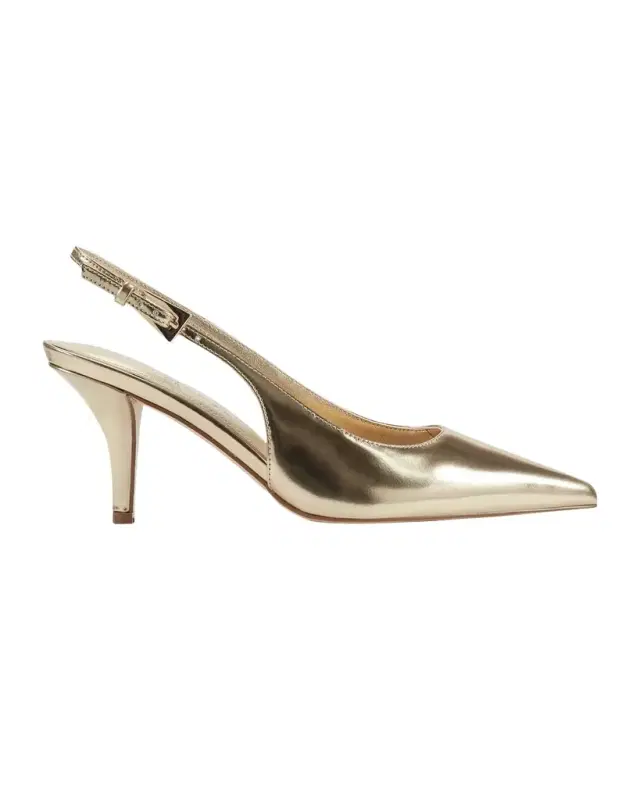 Marc Fisher LTD Dorie Metallic Leather Slingback Pumps