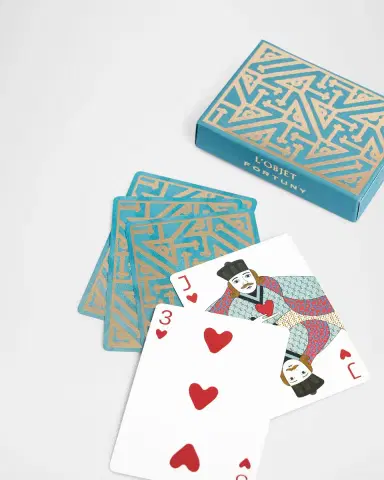 L 'Objet Fortuny Playing Cards Set with Storage Box | Thumbnail 4 L 'Objet Fortuny Playing Cards Set with Storage Box | Thumbnail 4