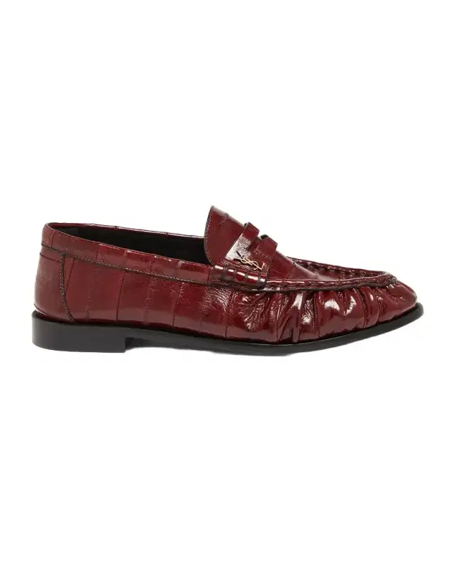 Saint Laurent Le Loafer Eel Leather Penny Loafers