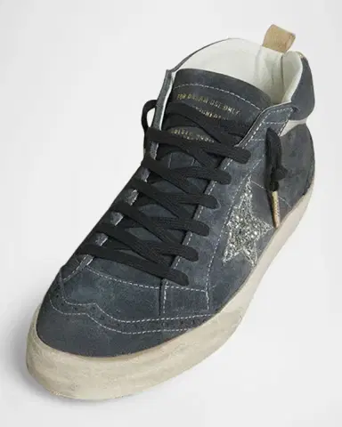Golden Goose Mid Star Suede Wing-Tip Sneakers | Thumbnail 4 Golden Goose Mid Star Suede Wing-Tip Sneakers | Thumbnail 4