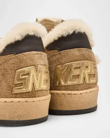 Golden Goose Ball Star Shearling-Lined Suede Low-Top Sneakers | Thumbnail 5 Golden Goose Ball Star Shearling-Lined Suede Low-Top Sneakers | Thumbnail 5