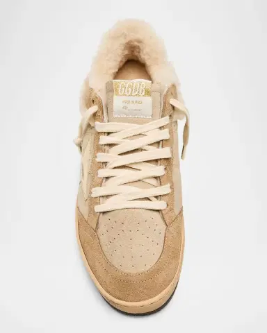 Golden Goose Ball Star Shearling-Lined Suede Low-Top Sneakers | Thumbnail 6 Golden Goose Ball Star Shearling-Lined Suede Low-Top Sneakers | Thumbnail 6