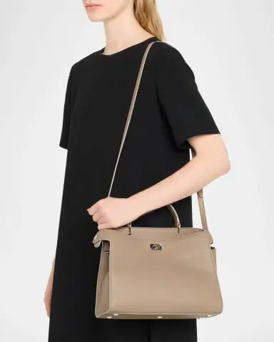 Michino Paris Lutece PM Grained Leather Top-Handle Bag | Thumbnail 2 Michino Paris Lutece PM Grained Leather Top-Handle Bag | Thumbnail 2