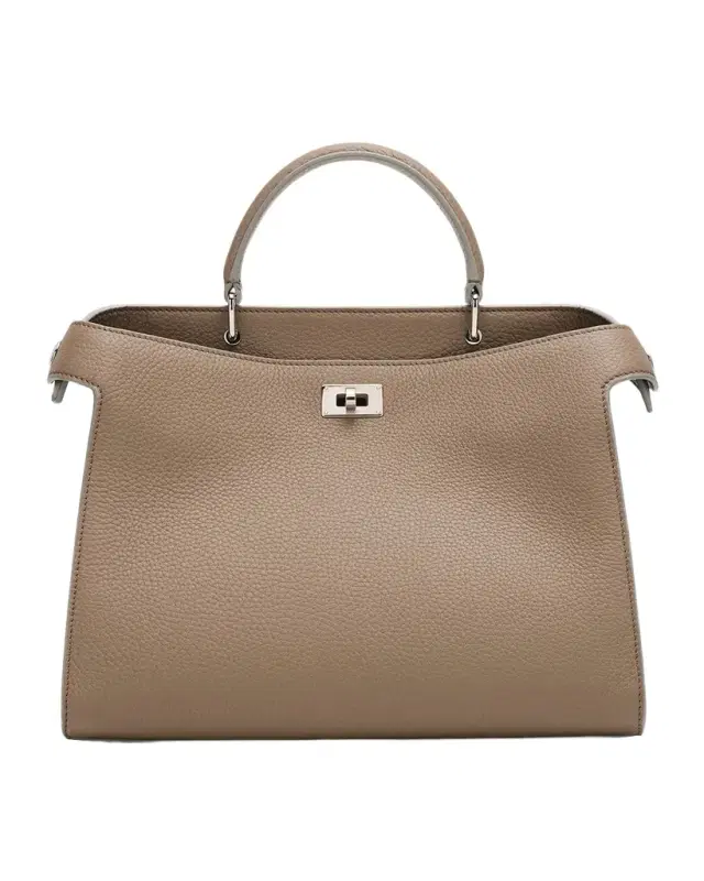 Michino Paris Lutece PM Grained Leather Top-Handle Bag