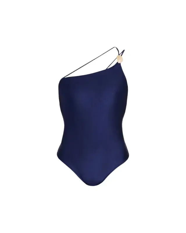 Shani Zuri Asymmetric One-Piece Swimsuit