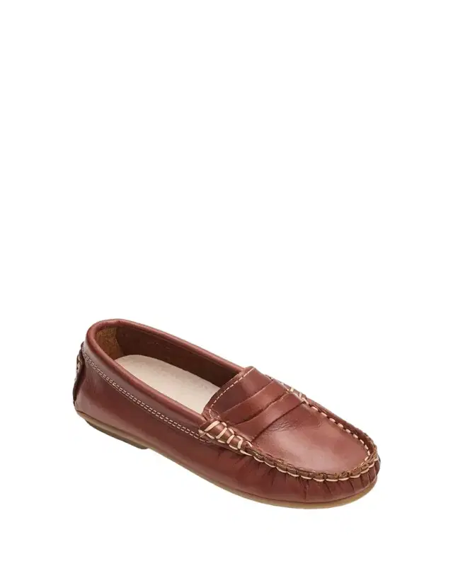 Childrenchic Boy's Leather Penny Loafers, Toddler