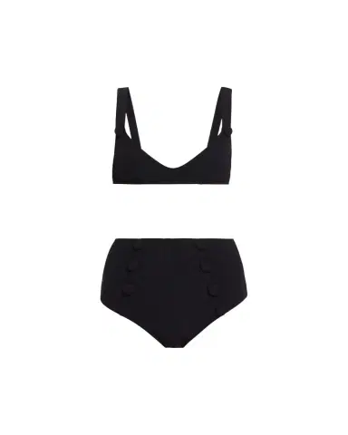 Lisa Marie Fernandez Magdalena High-Waist Two-Piece Swimsuit | Thumbnail 1 Lisa Marie Fernandez Magdalena High-Waist Two-Piece Swimsuit | Thumbnail 1