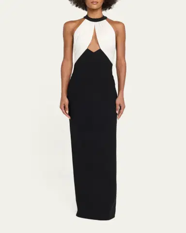 The New Arrivals by Ilkyaz Ozel Asena Cutout Halter Gown | Thumbnail 2