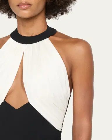 The New Arrivals by Ilkyaz Ozel Asena Cutout Halter Gown | Thumbnail 5