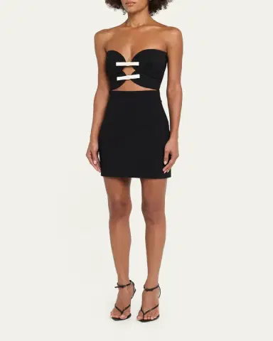 The New Arrivals by Ilkyaz Ozel Ambrosia Cutout Strapless Mini Dress | Thumbnail 4