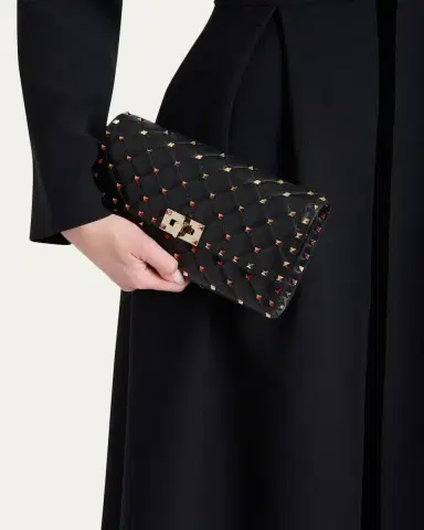 Valentino Garavani Quilted Rockstud Leather Shoulder Bag | Thumbnail 2 Valentino Garavani Quilted Rockstud Leather Shoulder Bag | Thumbnail 2