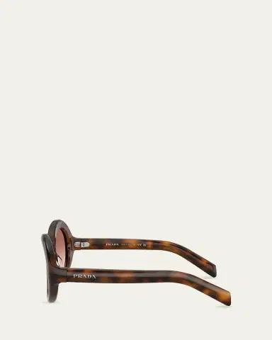 Prada PR D08SU 53MM Round Sunglasses | Thumbnail 4 Prada PR D08SU 53MM Round Sunglasses | Thumbnail 4