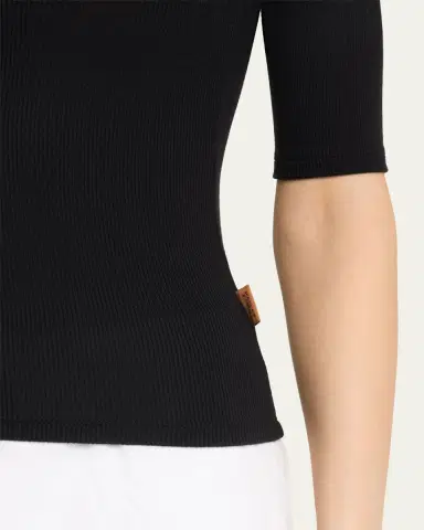 Jamie Haller The Rib Elbow-Sleeve Crew T-Shirt | Thumbnail 5 Jamie Haller The Rib Elbow-Sleeve Crew T-Shirt | Thumbnail 5