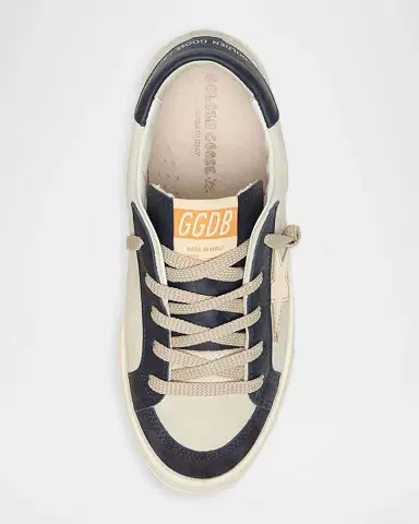 Golden Goose Kid's Stardan Nubuck Leather Sneakers, Kids | Thumbnail 3
