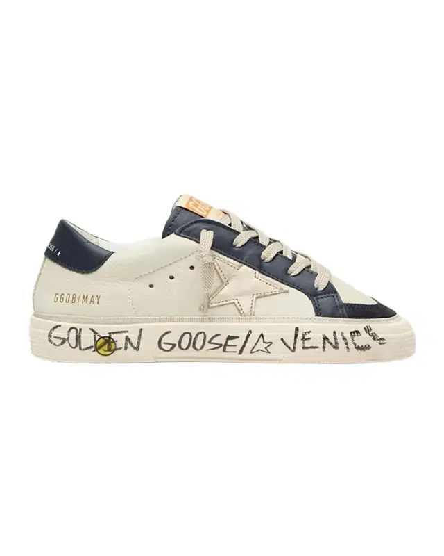 Golden Goose Kid's Stardan Nubuck Leather Sneakers, Kids