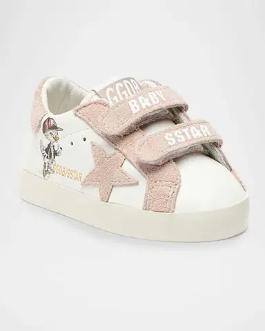Golden Goose Girl 's Baby School Printed Nappa Leather Sneakers, Baby | Thumbnail 2