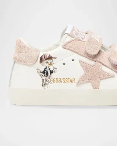 Golden Goose Girl 's Baby School Printed Nappa Leather Sneakers, Baby | Thumbnail 4