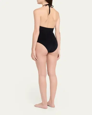 Lisa Marie Fernandez Terry Cloth Halter One-Piece Swimsuit | Thumbnail 3 Lisa Marie Fernandez Terry Cloth Halter One-Piece Swimsuit | Thumbnail 3
