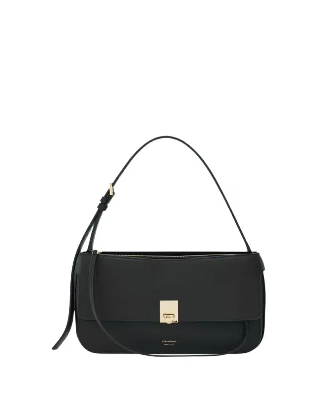 Ferragamo Cara Leather Shoulder Bag