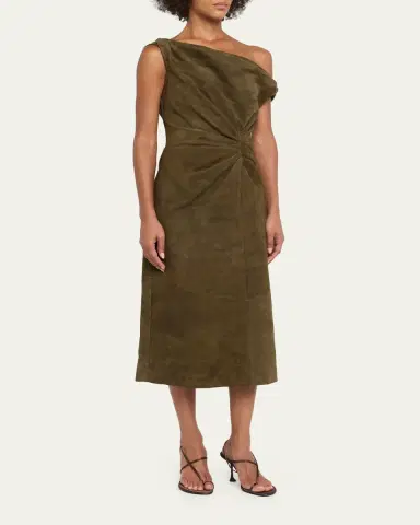 Proenza Schouler Kaelin Off-The-Shoulder Suede Mini Dress | Thumbnail 4 Proenza Schouler Kaelin Off-The-Shoulder Suede Mini Dress | Thumbnail 4