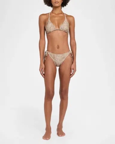 Ramy Brook Benni Leopard Bikini Bottoms | Thumbnail 2