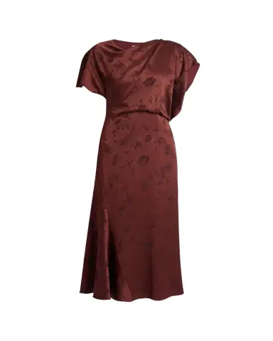 Erdem Floral Creponne Jacquard Short-Sleeve Midi Dress | Thumbnail 1 Erdem Floral Creponne Jacquard Short-Sleeve Midi Dress | Thumbnail 1