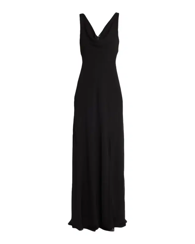Jason Wu Collection Plunging Cowl-Neck Sleeveless Crepe Gown