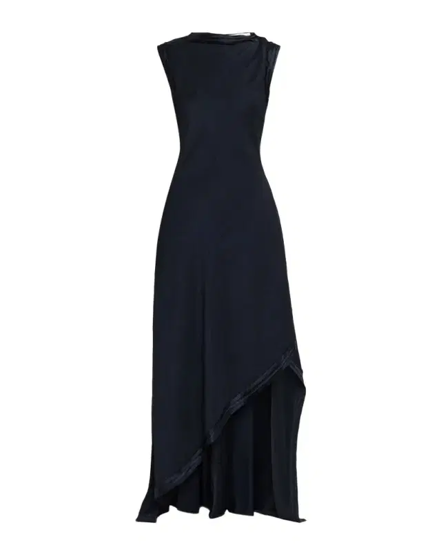 Jason Wu Collection High-Neck Washed Twill Asymmetric Dress