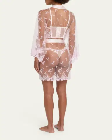 Kiki De Montparnasse Juliette Embroidered Lace Robe | Thumbnail 3