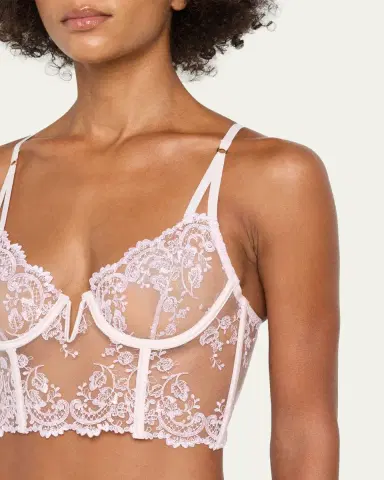 Kiki de Montparnasse Juliette Longline Floral Lace Bra | Thumbnail 4 Kiki de Montparnasse Juliette Longline Floral Lace Bra | Thumbnail 4