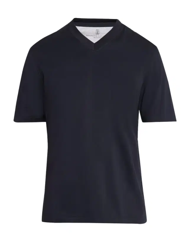 Brunello Cucinelli Men's Cotton V-Neck T-Shirt