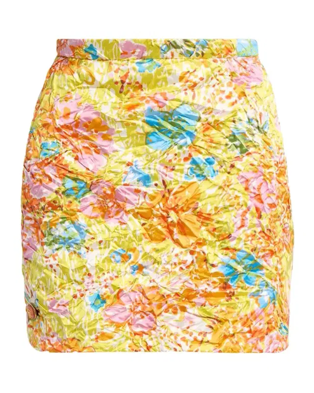 Versace Printed Duchess Silk Mini Skirt