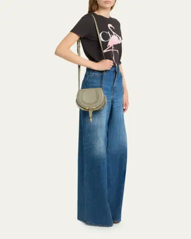 Chloé Marcie Small Crossbody Bag in Grained Calfskin | Thumbnail 5