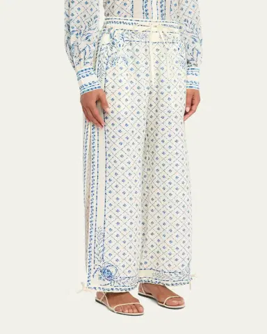 Shani Kimi Drawstring Linen Pants | Thumbnail 4 Shani Kimi Drawstring Linen Pants | Thumbnail 4