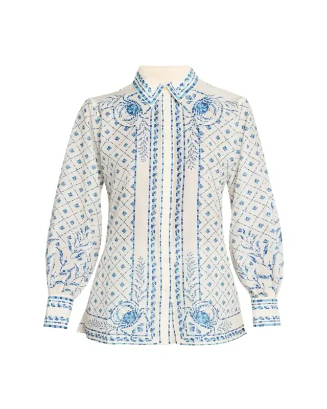 Shani Esther Button-Front Shirt