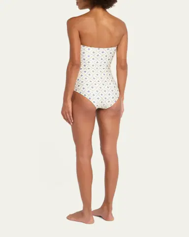 Shani Aloe Strapless One-Piece Swimsuit | Thumbnail 3